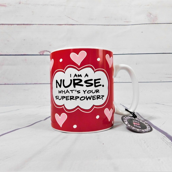 I Am A Nurse, What's Your Superpower Mug, 24 Oz. - Picture 1 of 6
